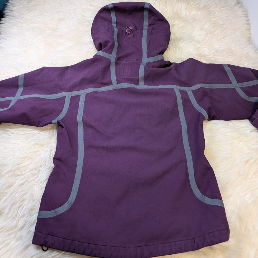 Outdoor Research Womens Mithril Purple Hooded Full Zip Jacket Sz S Fleece Lined - Picture 9 of 9